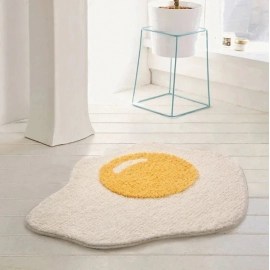 Cashmere Imitation Wool Poached Egg Rug for Bedroo..