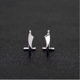 2PCS Trendy 10mm Stainless Steel Punk Clip on Fake Piercing Nose Wrap Lip Rings Unisex Nose Ring Women Men Tusk Body Jewelry