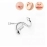 1 Pcs S Shape 316L Stainless Steel Lip Piercing Nose Ring Helix Piercing Cartilage Earring Body Piercing Vajinal Jewelry 16G