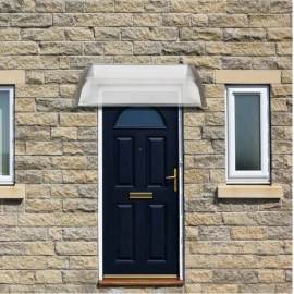 Household Application Door & Window Rain Cover Eaves Canopy White & Gray Bracket Outdoor Furniture