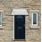 Household Application Door & Window Rain Cover Eaves Canopy White & Gray Bracket Outdoor Furniture