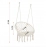 Hammock Chair Macrame Swing Max 330 Lbs Hanging Cotton Rope Hammock Swing Chair for Indoor and Outdoor with Cushion