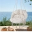 Hammock Chair Macrame Swing Max 330 Lbs Hanging Cotton Rope Hammock Swing Chair for Indoor and Outdoor with Cushion